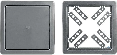 Rozsdamentes acél fali ajtó 300 × 300 mm