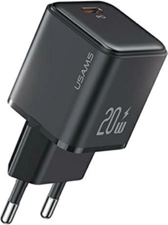 Hálózati töltő 1xUSB-C PD 3.0 20W Gyors Fekete