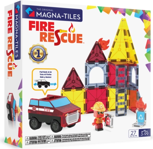 MAGNA-TILES mágneses építőjáték Tűzoltók (27 db)
