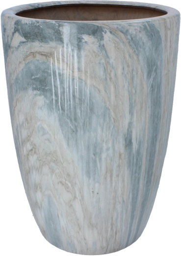 Márványhatású kerámia kaspó 30,5 × 30,5 × 42,5 cm