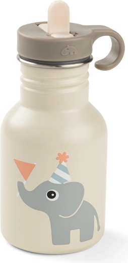 Done by Deer rozsdamentes acél gyerek kulacs Celebration homokszínű 350 ml