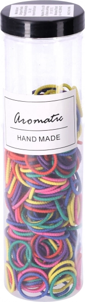 300 darabos hajgumi készlet – pasztell III. típus, vegyes színek