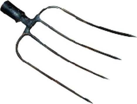 Bajorvilla 4 ággal, nyél nélkül