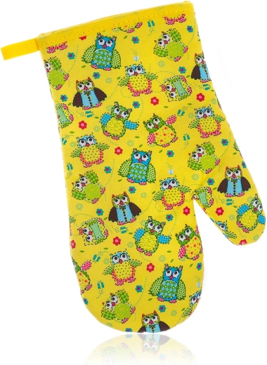 Pamut konyhai edényfogó bagoly mintával 27 × 17 cm
