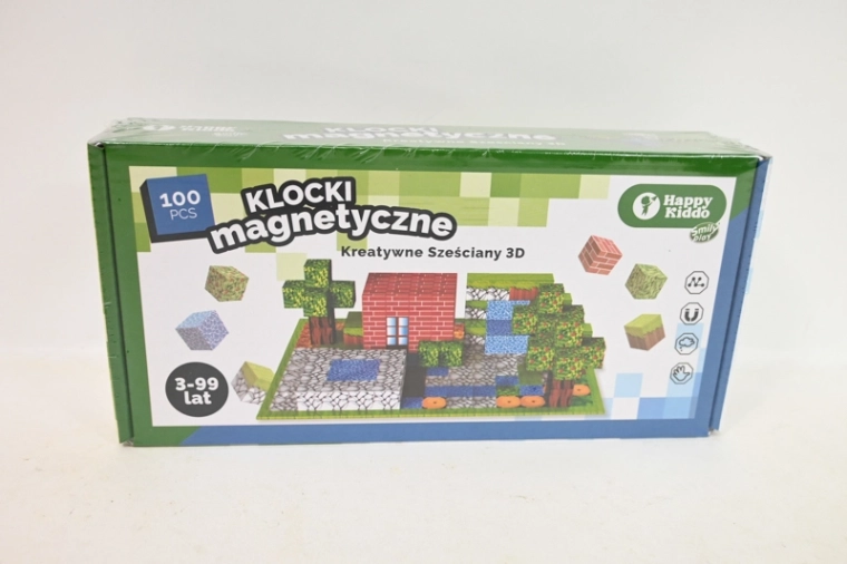 SmilyPlay mágneses építőkockák Happy Kiddo (100 db)