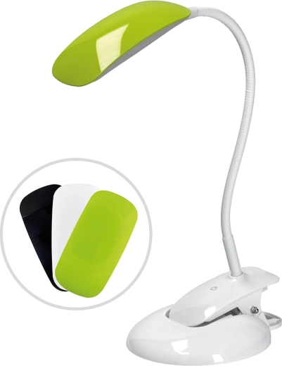 Solight szabályozható LED-lámpa 2 az 1-ben csipesszel és talppal, 5 W, 4000 K, 3 burkolattal