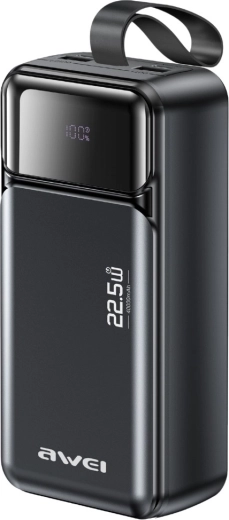 Awei PA-105 powerbank 40 000 mAh 22,5 W, PD-vel és LED kijelzővel - 1 db