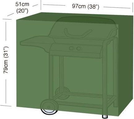 Classic S grilltakaró ponyva 97 × 51 × 79 cm, PE 90 g/m²