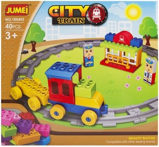 Jumei City vonat – építőjáték 40 darabbal - 1 db