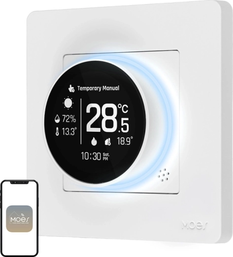 Moes intelligens ZigBee termosztát elektromos fűtéshez ZHT-SR-GB
