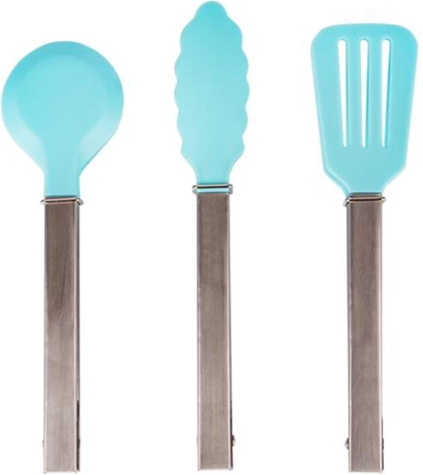 Toro salátfogó 18 cm, nejlon és rozsdamentes acél, türkiz