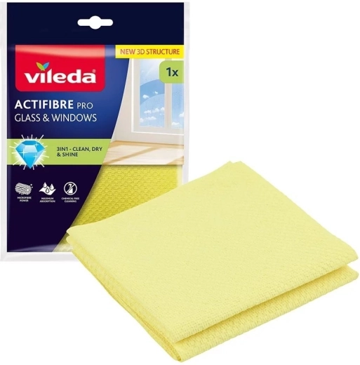 Vileda Actifibre Pro üvegre és ablakokra való törlőkendő - 1 db