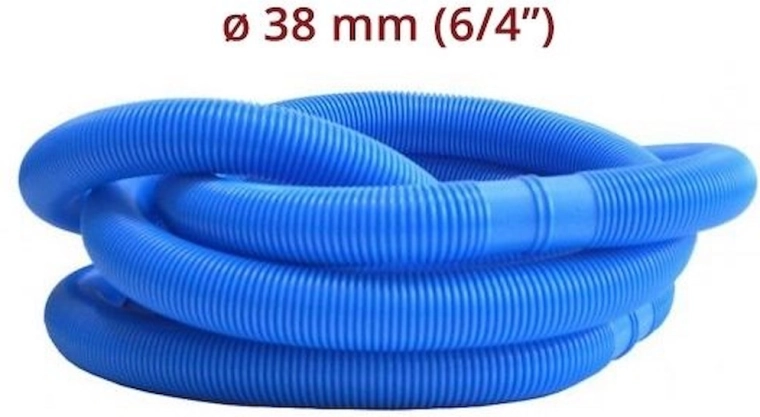 Méteráru medencecső 38 mm (6/4") – kék, 1 m