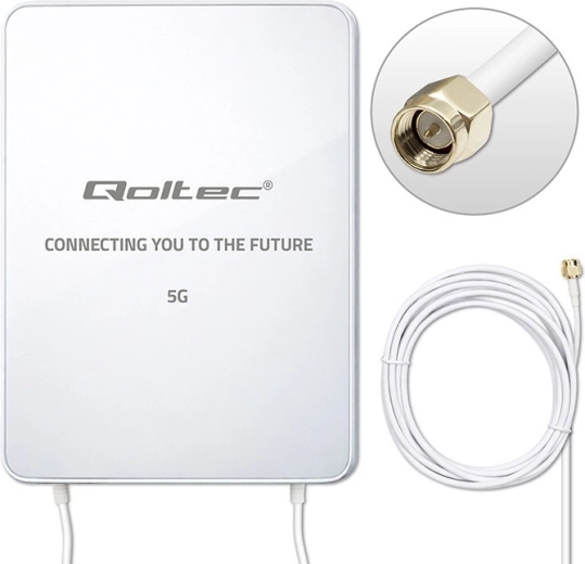Irányított kültéri 5G LTE antenna 16 dBi SMA csatlakozóval (3300–3800 MHz), 3 m kábel, IP67