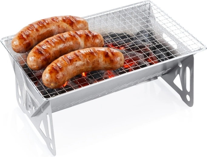 Összecsukható acél faszenes grill Vilde 28 × 18 × 12 cm
