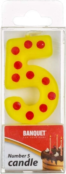 Szülinapi gyertya 5-ös szám MY PARTY