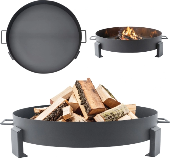 Kerti öntöttvas tűzhely 60 cm fogantyúkkal a hangulatos táborozásokhoz