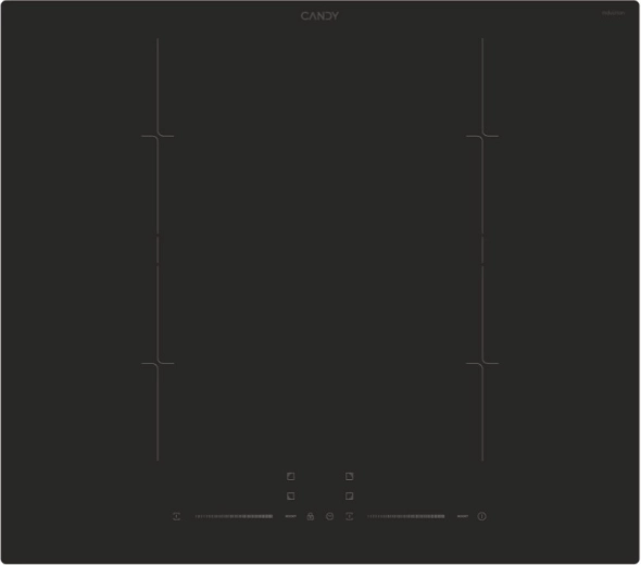 60 cm-es indukciós főzőlap összekapcsolható zónákkal és Sliderrel