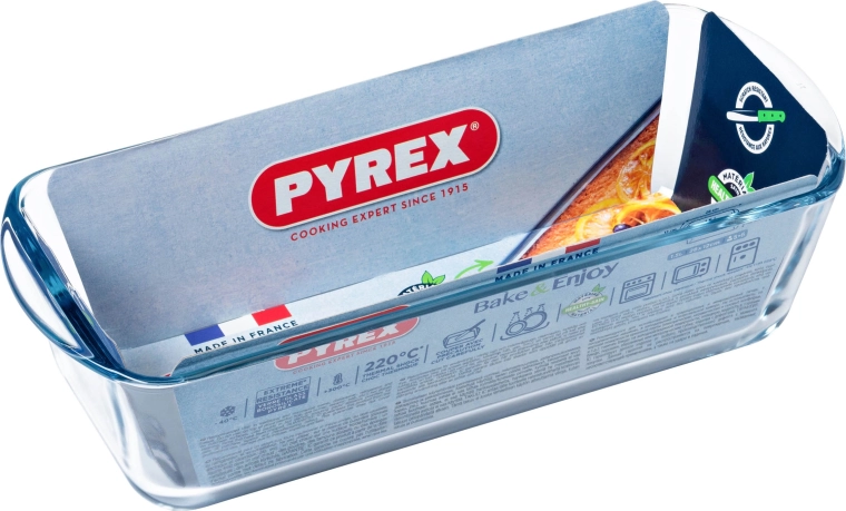 Pyrex üveg püspökkenyér forma, 1,5 l