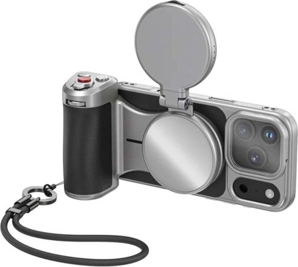 TELESIN Master grip creator combo pro iPhone 17 Pro Max megvilágítással és UV szűrővel