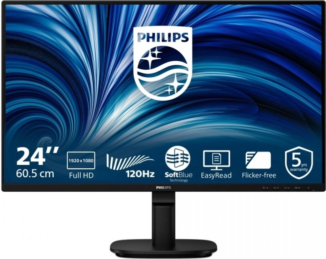 23,8" IPS monitor 120 Hz-cel, HDMI-vel, DisplayPorttal, VGA-val és hangszórókkal