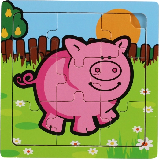 Teddies fa puzzle az első állataim: lócska