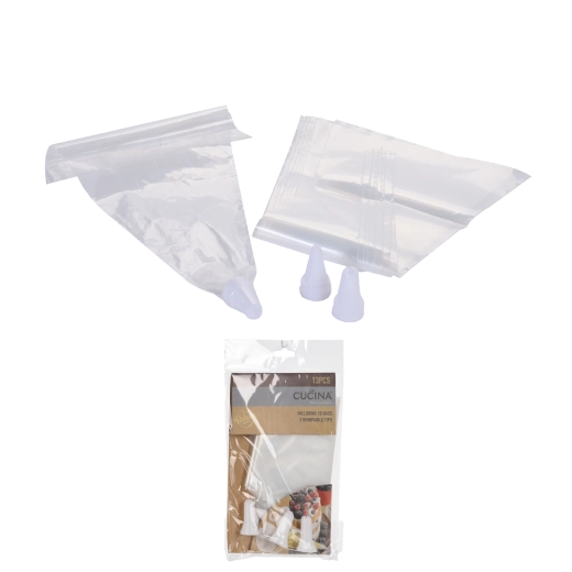 LA CUCINA cukrász habzsák és díszítőcső készlet