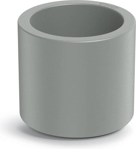 Tubla Round 38 cm betonhatású szürke virágcserép betéttel