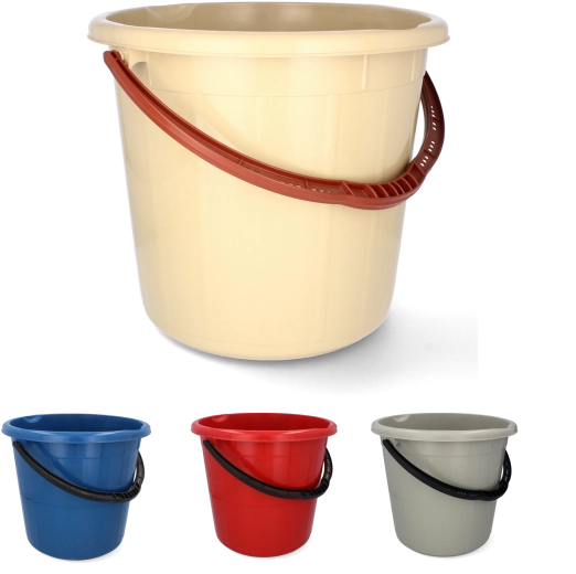 Horganyzott vödör 10 l fa fogantyúval