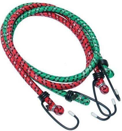 Rugalmas rögzítőhevederek kampókkal 1,0 m x 10 mm (2 db)