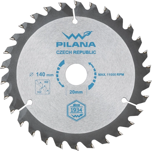 PILANA fűrészlap 140 mm, 30 fog, SK WZ, 20 mm furat