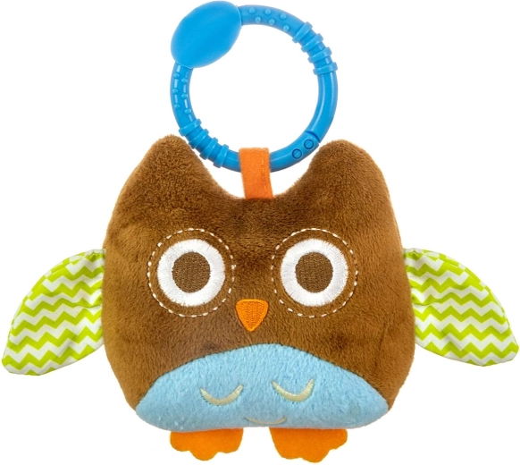 Plüss felakasztható bagoly, Happy owl, barna