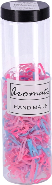 600 darabos hajgumi készlet - pasztell II. típus, színkeverék