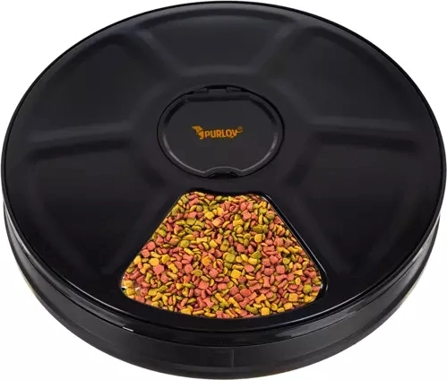 PURLOY automata etető, 6 rekesszel, időzítővel és LED kijelzővel