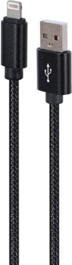 USB‑A–Lightning kábel, 1,8 m, szövetfonott, Apple iPhone‑hoz