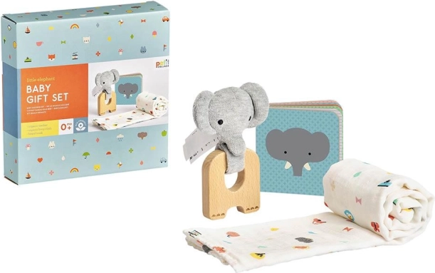 Ajándékcsomag babáknak, elefánt PETIT COLLAGE