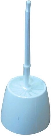 WC készlet kerek műanyag tartóval és kefével, 8,5 cm