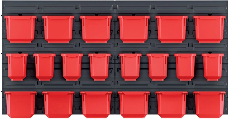 Fali panel 20 szerszámdobozzal ORDERLINE 800 × 165 × 400 mm