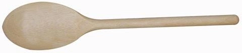 Fa ovális fakanál 40 cm
