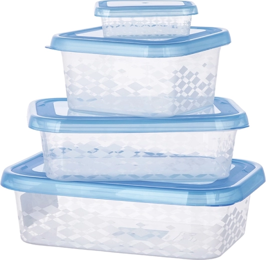 Négyzet alakú ételtároló doboz Blue Box 0,8 l