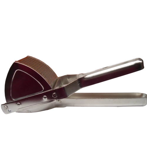 Burgonyatörő, ónozott acélból, 27 cm