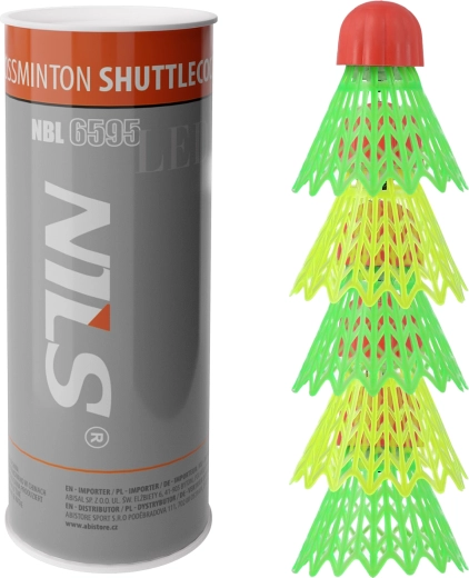 NILS NBL6595 LED-es crossminton labdák – 5 db