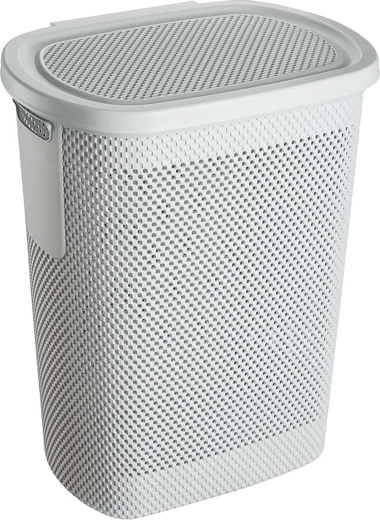 Szennyestartó kosár 58 l szürke műanyag