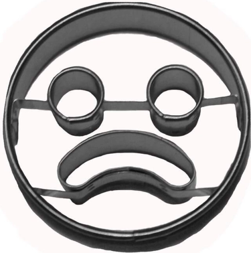 Culinaria süteménykiszúró – szomorú smiley 5 cm