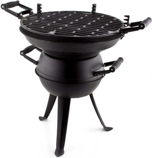 Soudek grill 36 cm – öntöttvas tűztér, fekete