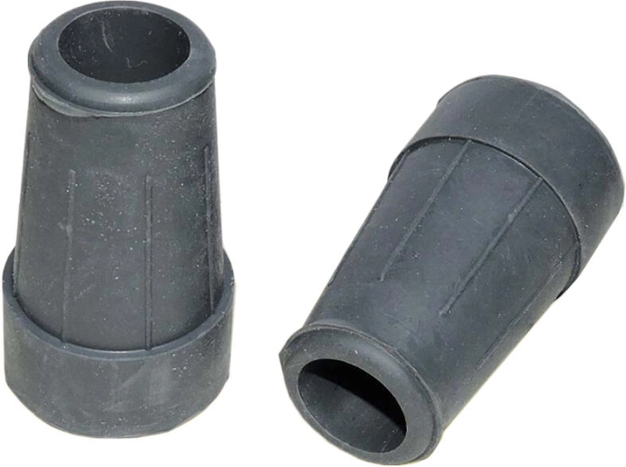Gumírozott bot- és mankóvég, 18 mm átmérő, szürke, 4 darabos készlet
