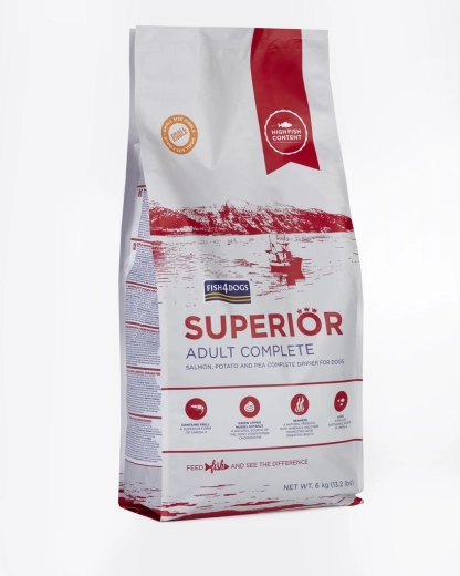 Fish4Dogs Superior szemcsés eledel felnőtt kistestű kutyáknak – lazac burgonyával 6 kg