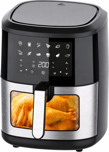Forrólevegős fritőz (air fryer) 6 l, 1500 W, 12 program