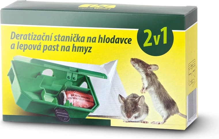 2 az 1-ben rágcsálóirtó állomás zárral