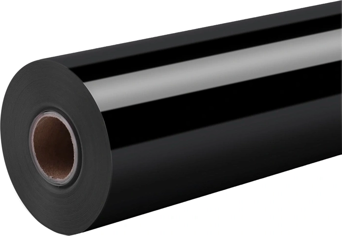 Fényes öntapadó fólia HTVRONT 30,5 × 180 cm fekete – 1 db